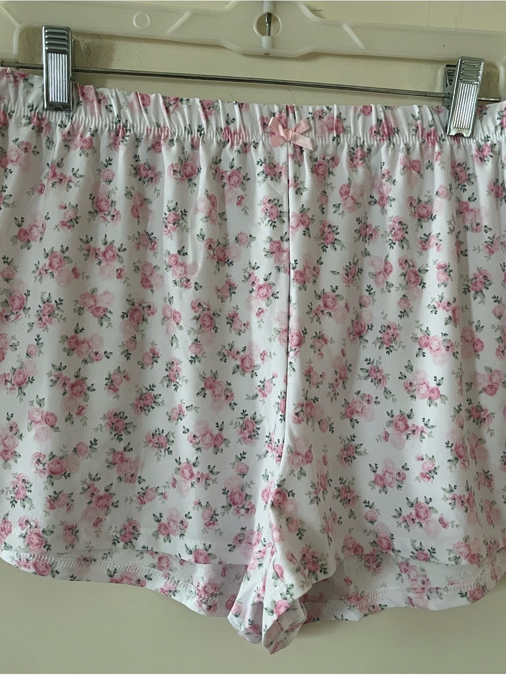 Laura Ashley “Pink Roses” Floral Lace-Trim Sleep Set, Cami & shorts Size Large - Picture 9 of 16